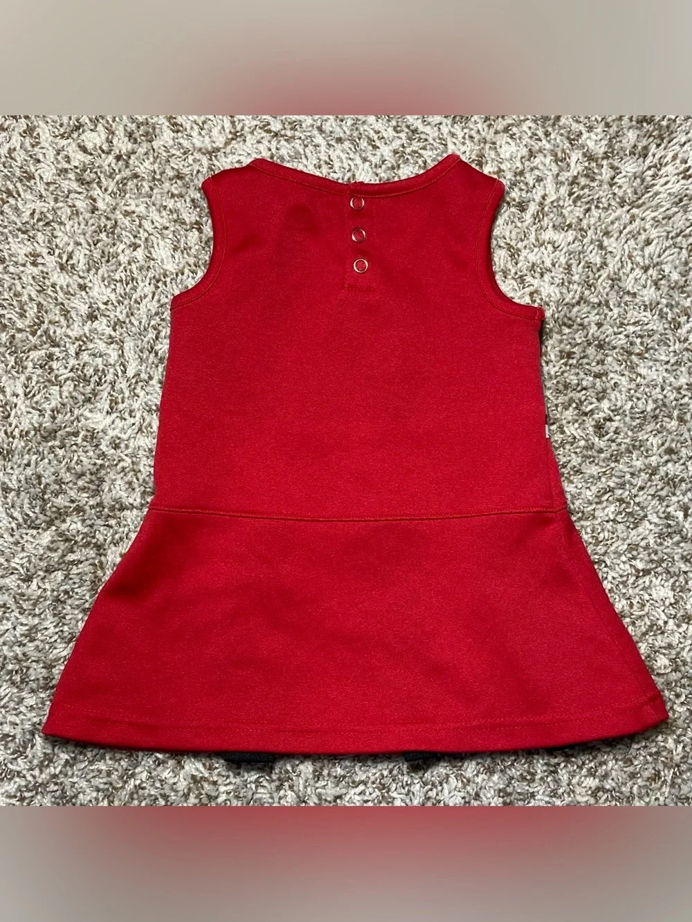 SAN FRANCISCO 49ERS Size 18M Toddler Cheerleader Cheer Dress Outfit Red Black
